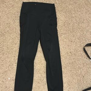Black high rise leggings